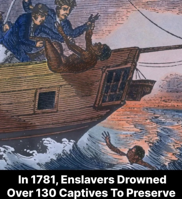 V novembri 1781 hodila britská posádka otrokárskej lode Zong desiatky zotročených Afričanov cez palubu, aby si uchovala zásoby po tom, čo loď uviazla v oblasti so slabým vetrom